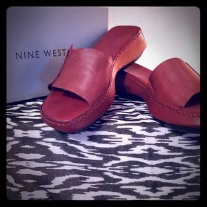 Nine West Platform Slide Sandals